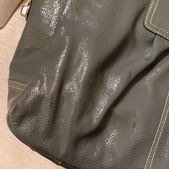 Coach Genuine Leather Handbag in Grey with Dustbag - Picture 9 of 10